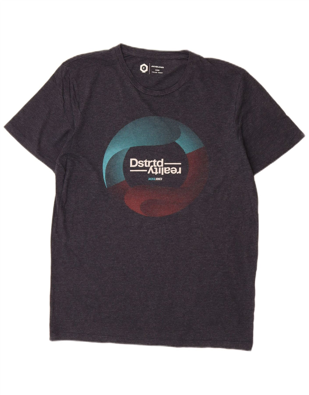 Jack & Jones T-Shirt Graphique Homme Bleu Marine Large