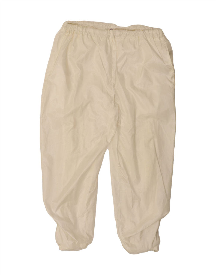 VINTAGE Womens Tracksuit Trousers UK 22 3XL White Polyamide Vintage Vintage and Second-Hand Vintage from Messina Hembry 