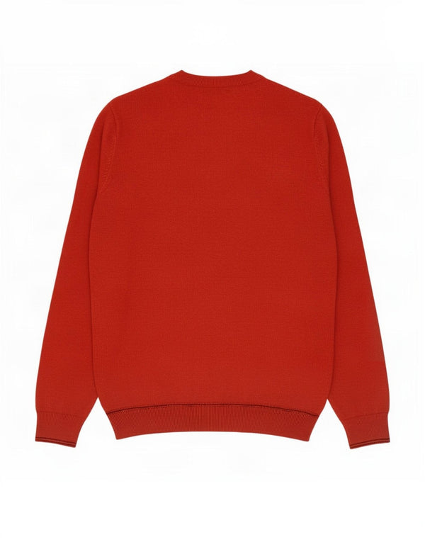 Marks & Spencer Pull à col rond pour homme Petit coton orange