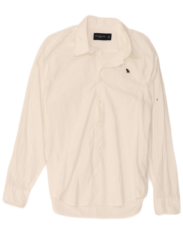 Abercrombie & Fitch Chemise Homme XL Coton Blanc