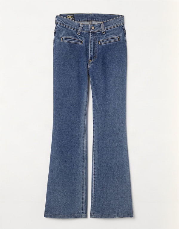 Lee Jean Bootcut Femme W26 L31 Bleu Coton