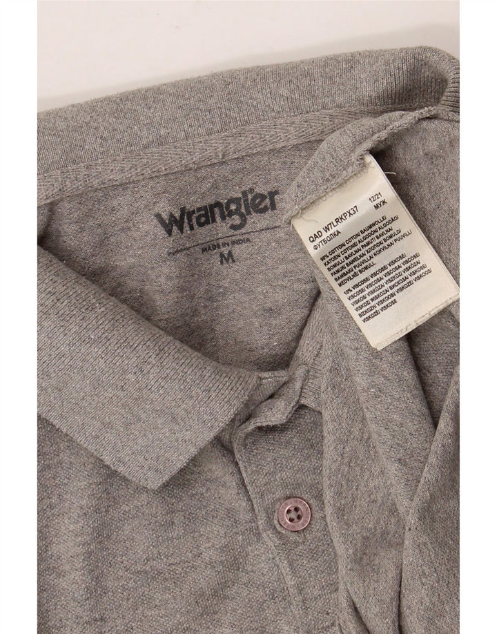 WRANGLER Polo Homme Gris Moyen Chiné Coton