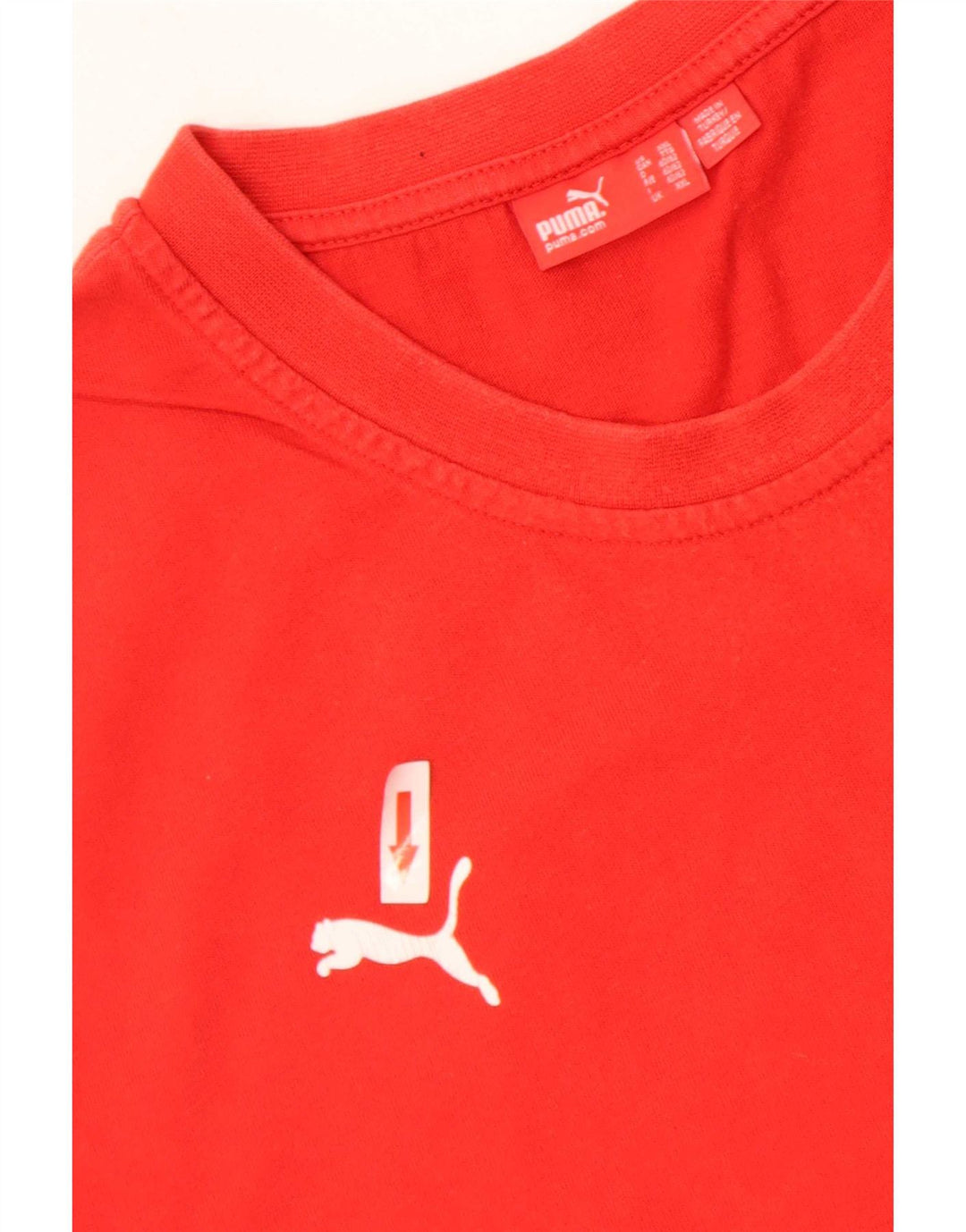 Puma T-shirt graphique pour homme 2XL Rouge Coton