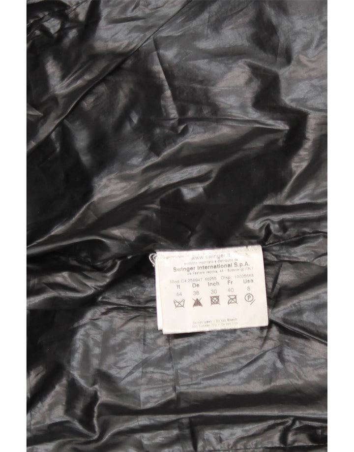 Roccobarocco Veste matelassée à capuche pour femme IT 44 Polyester noir moyen