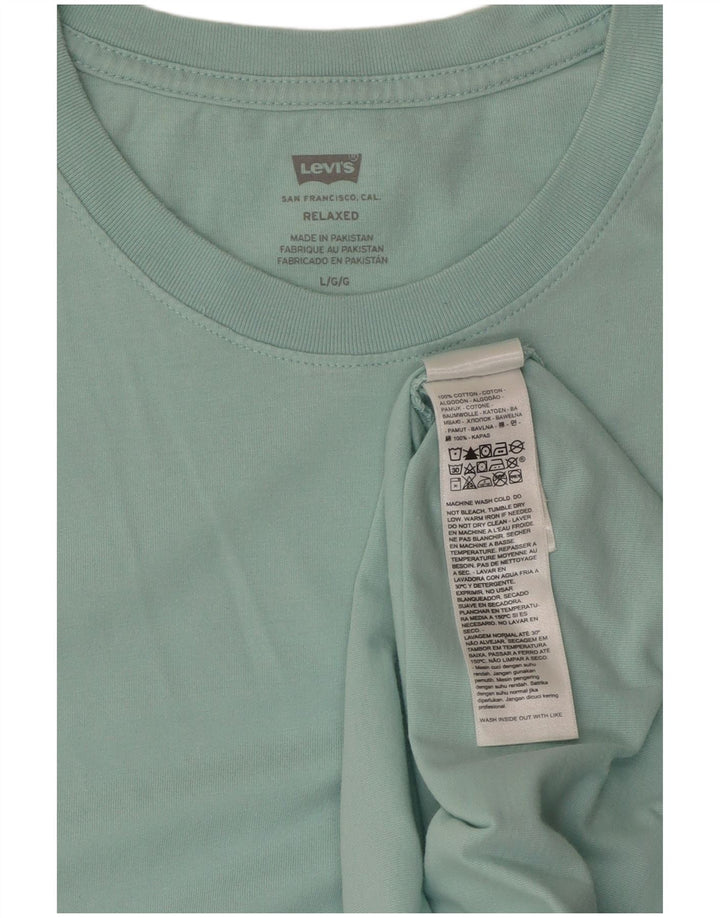 LEVI'S T-Shirt décontracté pour hommes, grand coton turquoise