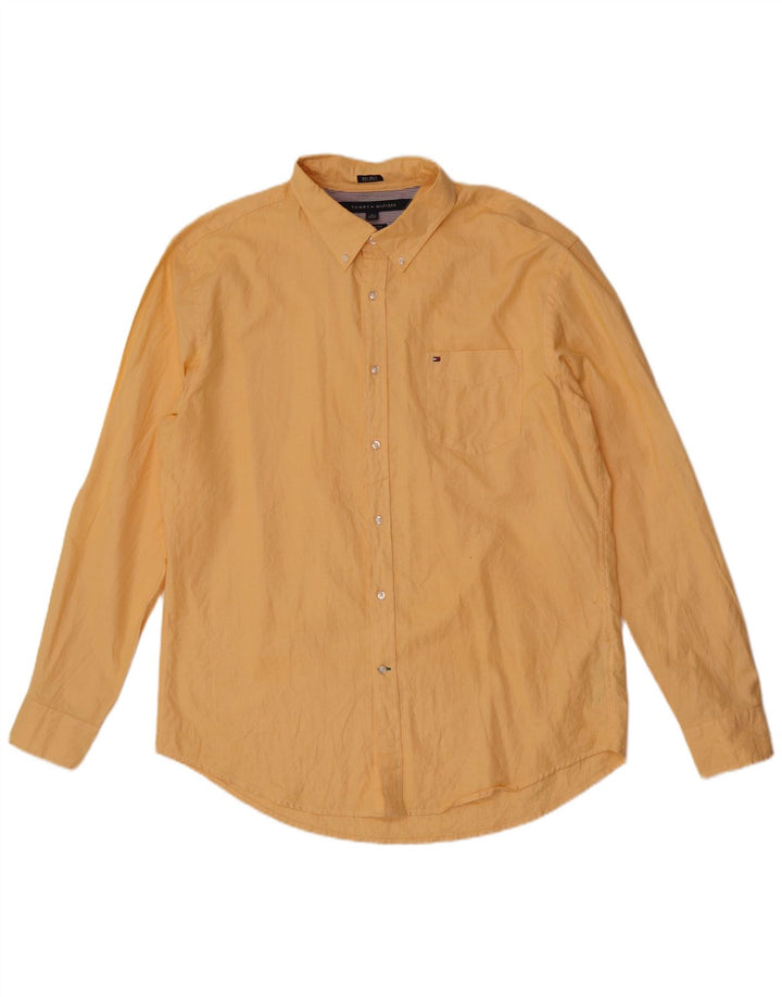 Tommy Hilfiger Chemise Custom Fit XL Jaune