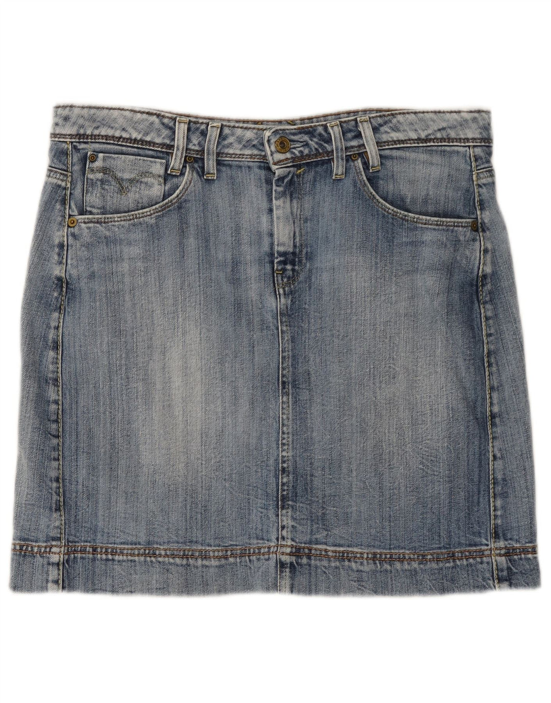 LEVI'S Mini jupe en jean femme grand W34 bleu coton