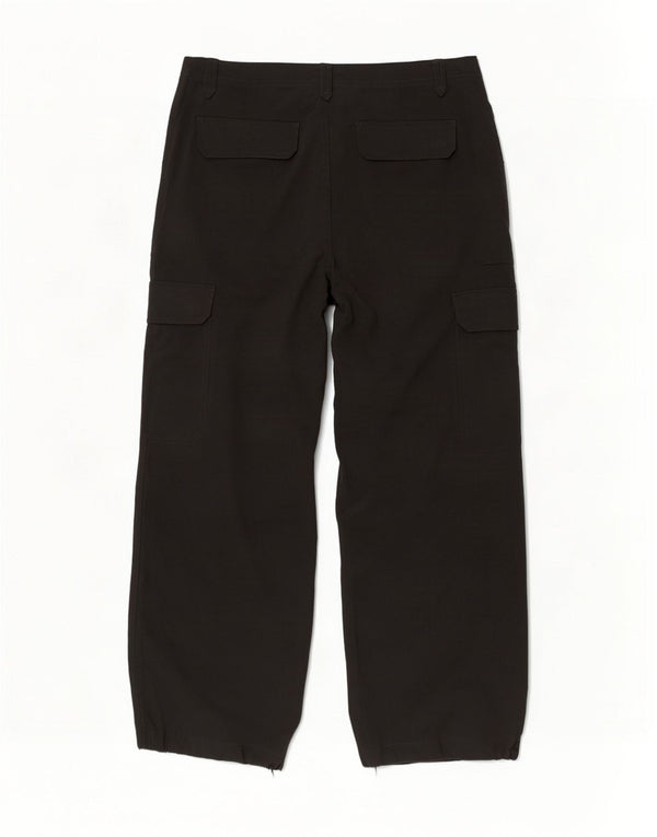 Marks & Spencer Pantalon cargo large pour femme UK 14 Large W32 L28 Noir