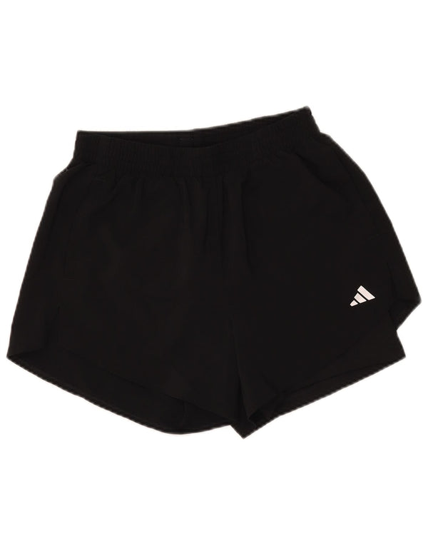 Adidas Short de sport coupe régulière pour femme UK 8/10 Petit Noir Polyester