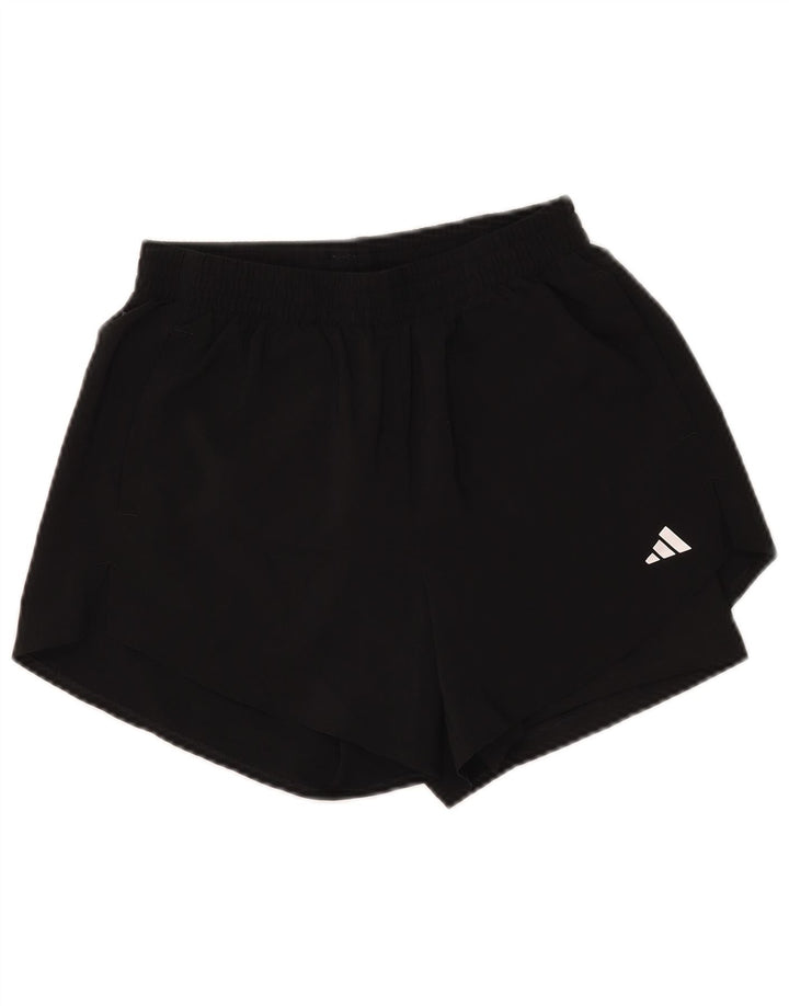 Adidas Short de sport coupe régulière pour femme UK 8/10 Petit Noir Polyester