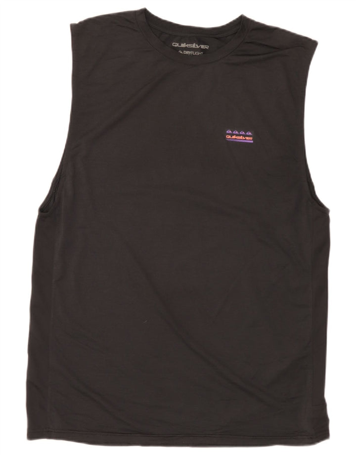 Quiksilver Débardeur graphique coupe régulière pour homme, noir moyen, en polyester