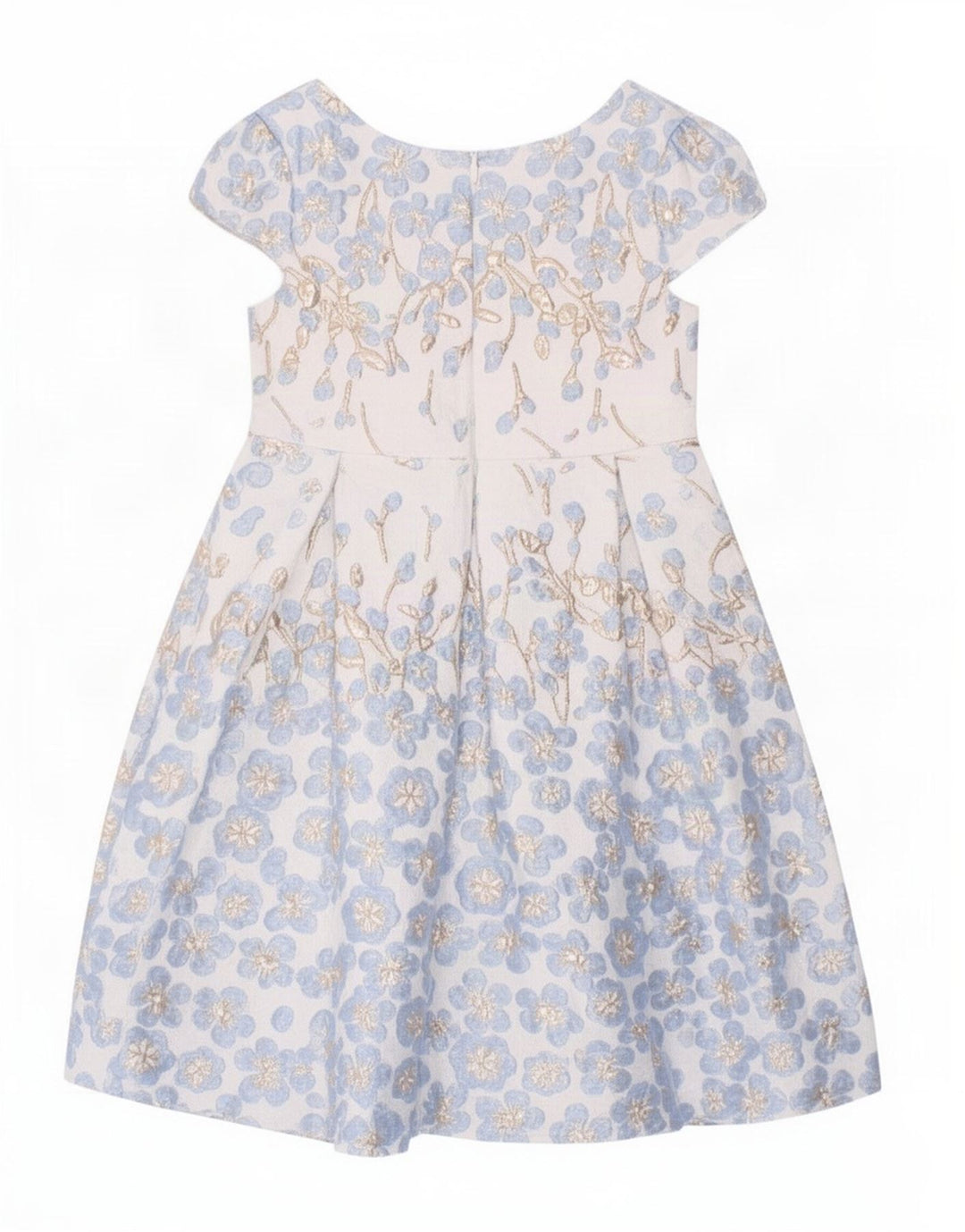 Monsoon Robe de Princesse Fille 2-3 ans Blanc Floral Polyester