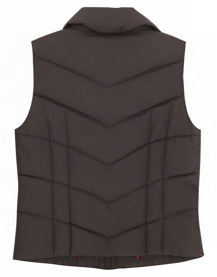 Hollister Gilet rembourré pour femme UK 12 Gris moyen Polyester