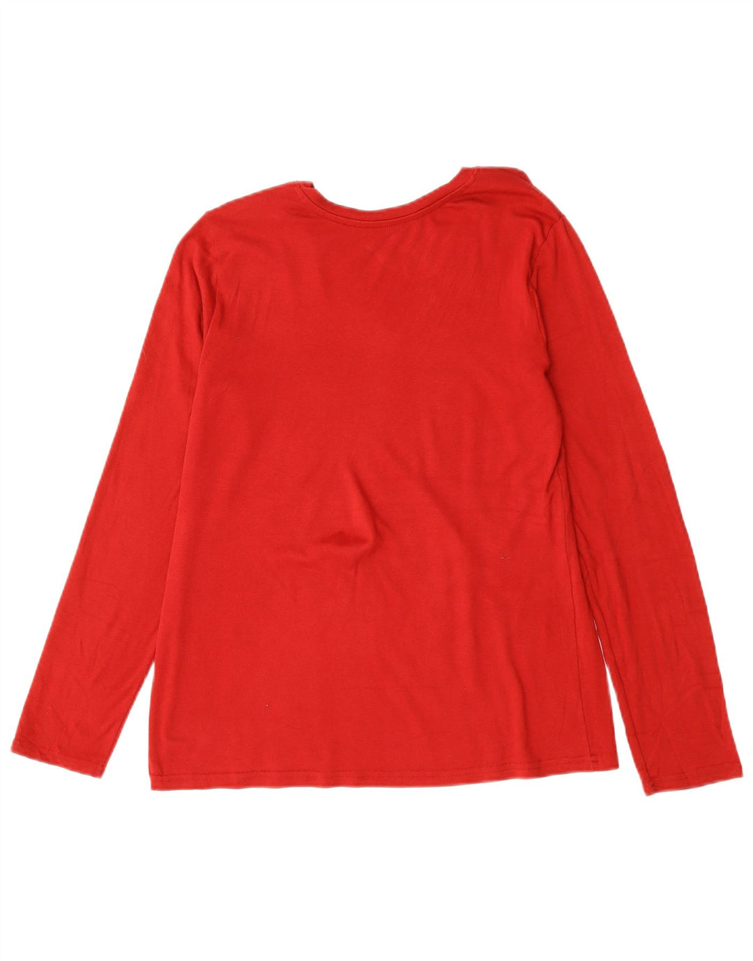 Eddie Bauer Haut à manches longues pour femme UK 16 Grand coton rouge
