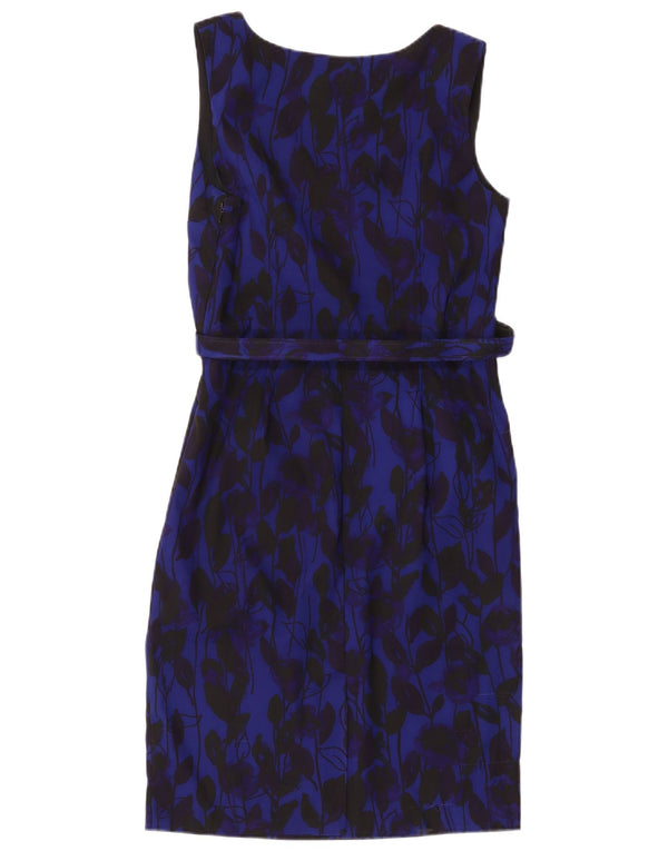 Phase Eight Robe fourreau sans manches pour femme UK 44 Bleu marine moyen floral