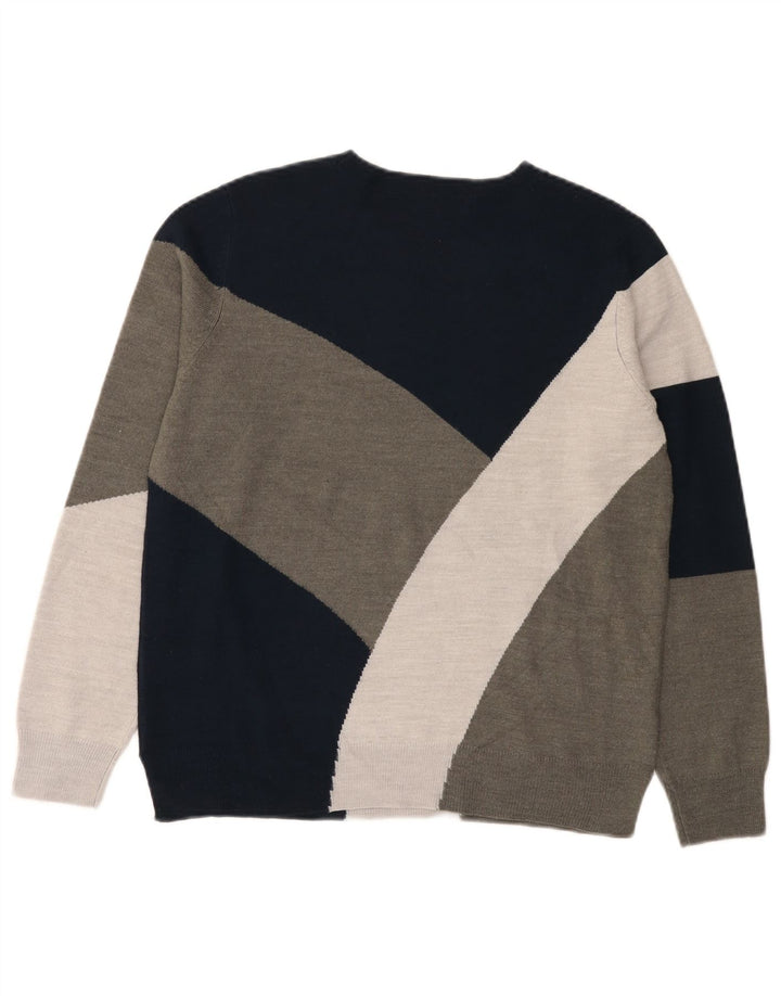 Marks & Spencer Pull col bateau pour femme UK 14 Large Multicolore