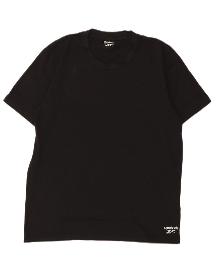 Reebok T-Shirt Homme Haut Large Noir Coton