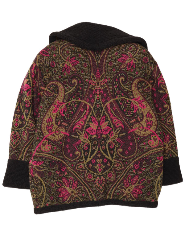 vintage Womens Longline Cardigan Sweater IT 46 Grand Paisley multicolore