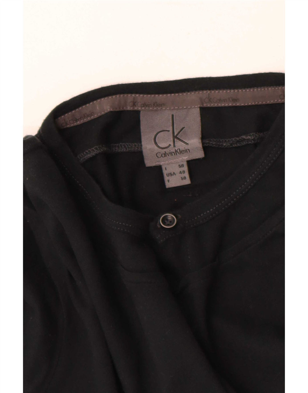 Calvin Klein Jeans Haut à manches longues pour homme IT 50 Noir moyen