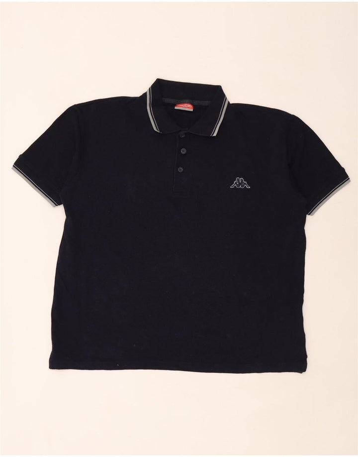 Kappa Polo Homme Bleu Marine Moyen Coton