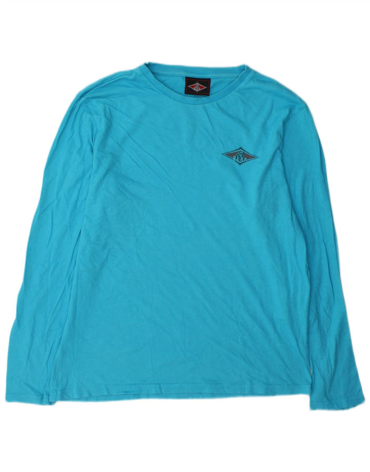 Bear Haut Graphique à Manches Longues pour Hommes en Coton Bleu Large