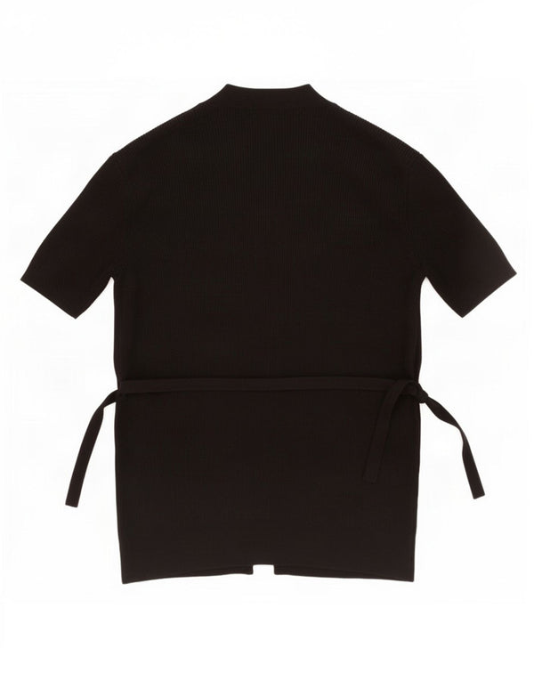 Marks & Spencer Pull cardigan à manches courtes pour femme UK 14 Noir moyen