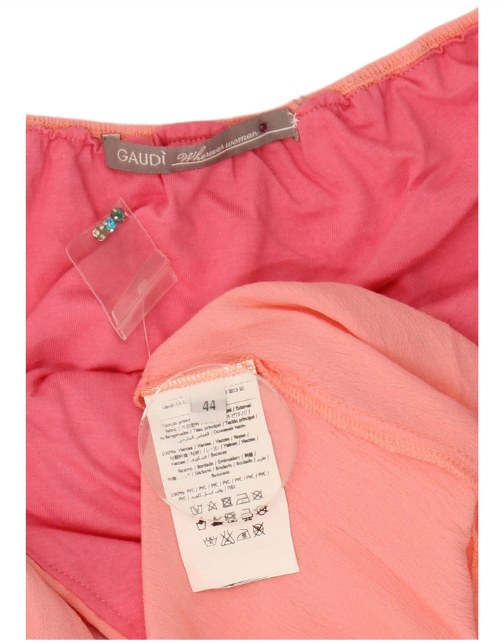 Gaudi Femme Robe Licou IT 44 Viscose Rose Moyen
