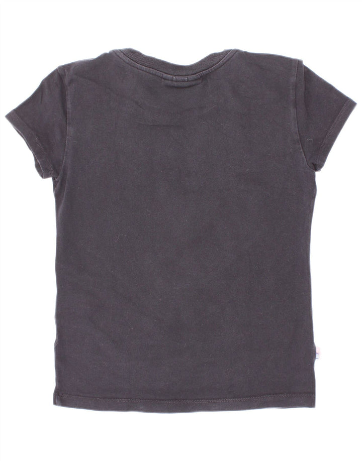Blauer T-Shirt Graphique Fille 9-10 Ans Noir