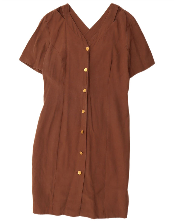 VICINI Robe Fourreau Femme IT 40 Petit Modal Marron