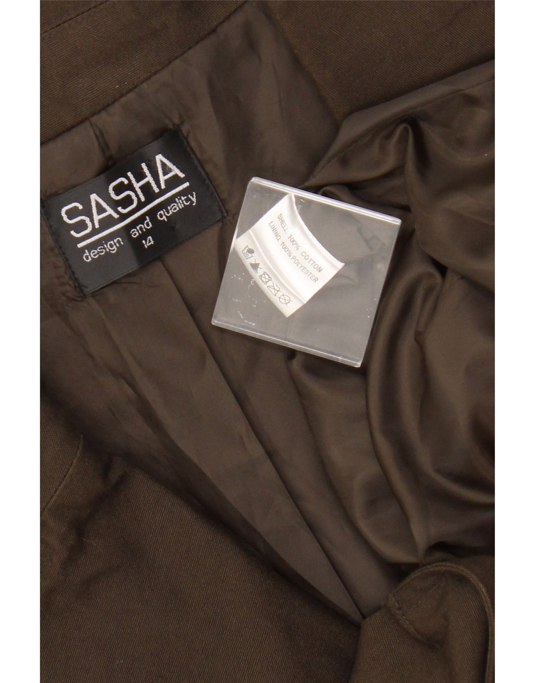 Sasha Veste utilitaire pour femme UK 14 Grand coton kaki