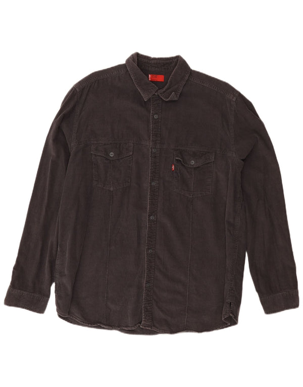 Levi's Chemise Velours Côtelé XL Homme Gris Coton