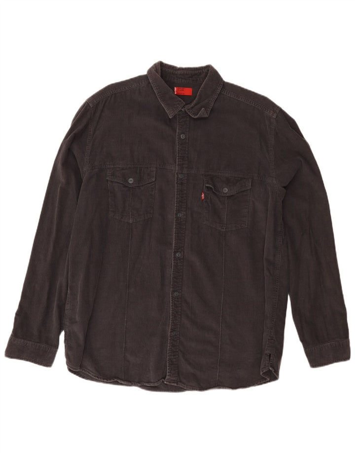 Levi's Chemise Velours Côtelé XL Homme Gris Coton