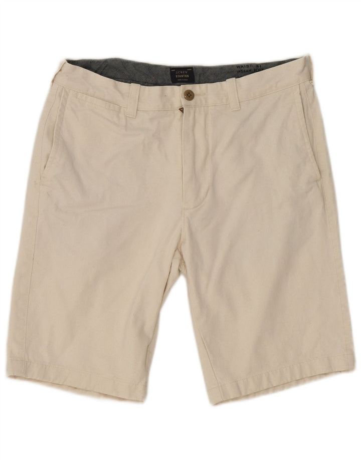 J. Crew Short Chino Stanton W31 Homme Blanc cassé Moyen en Coton