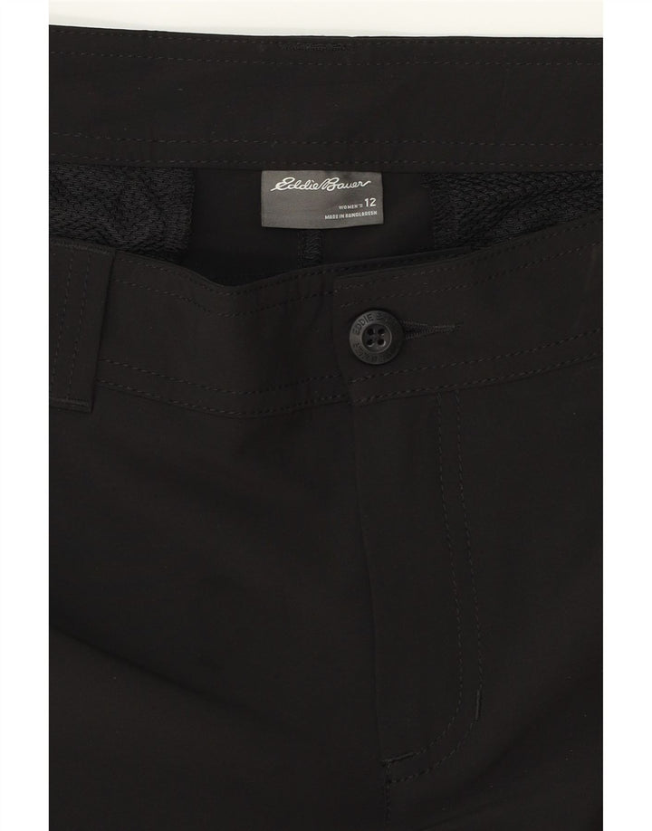 EDDIE BAUER Short Chino Femme US 12 Large W34 Noir Polyester