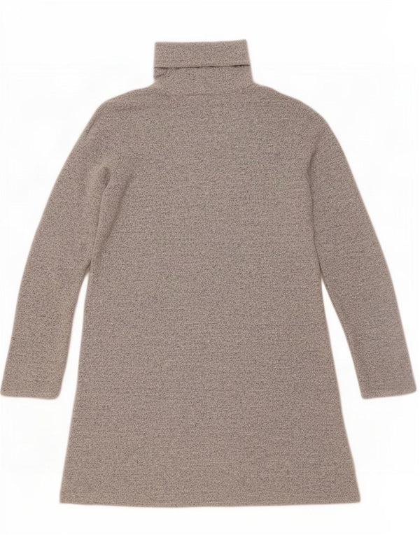 Zara Robe pull à manches longues pour femme UK 10 Petit polyester moucheté gris