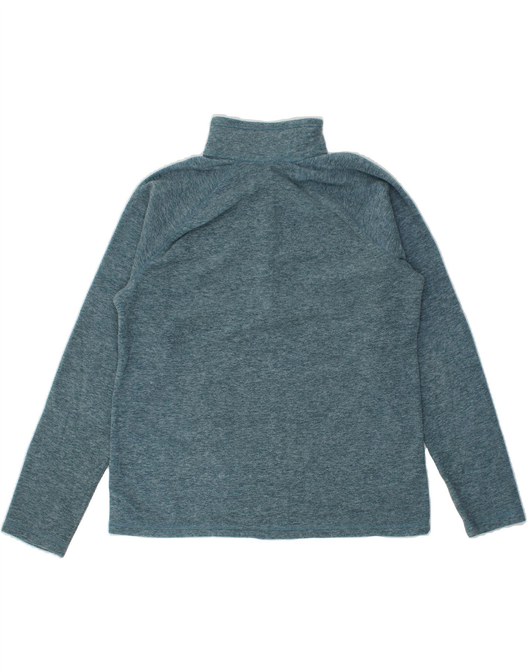 EDDIE BAUER Womens Zip Neck Fleece Jumper UK 16 Large Green Polyester Vintage Eddie Bauer and Second-Hand Eddie Bauer from Messina Hembry 