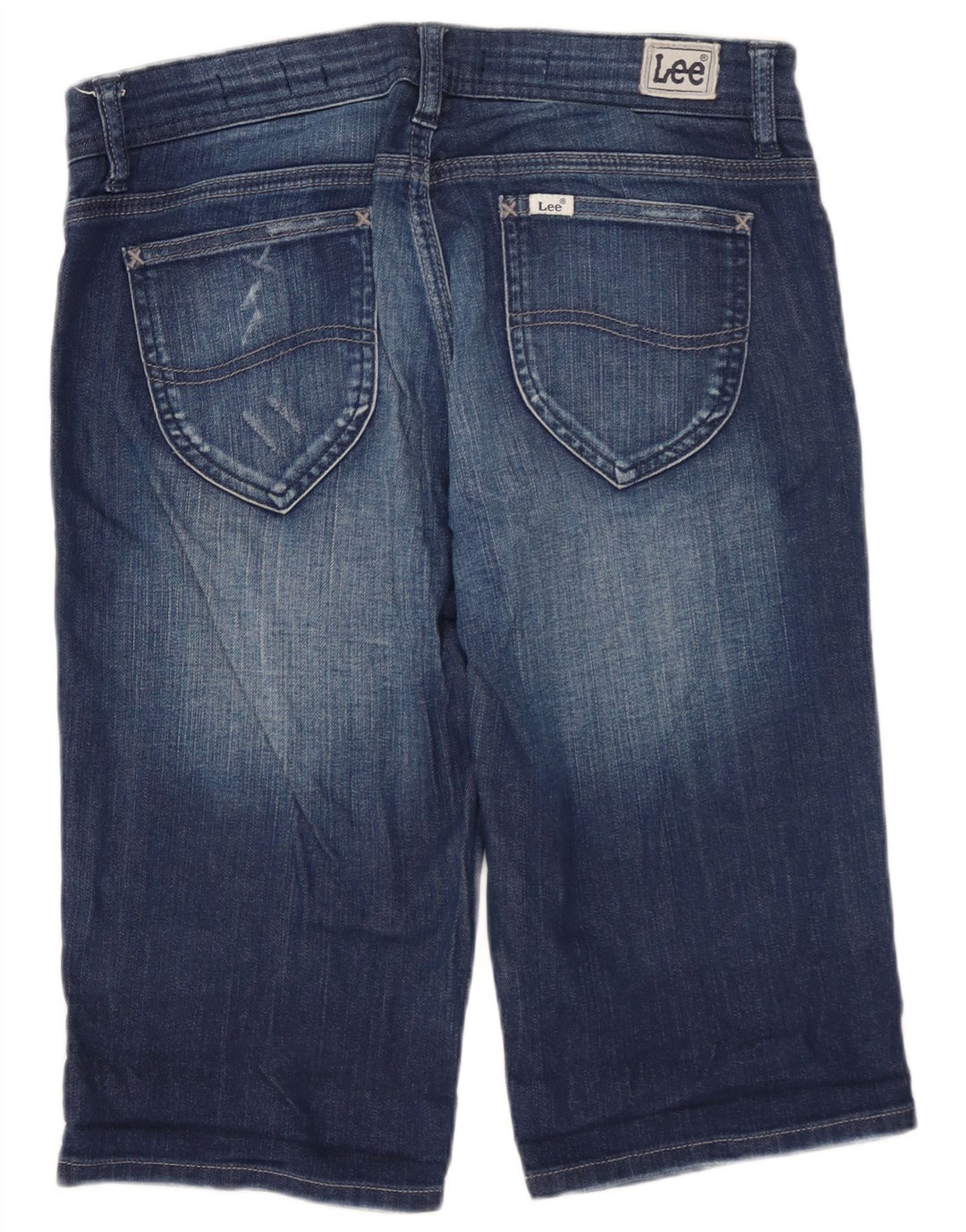 LEE Short en jean pour femme US 11 Large W30 Bleu Coton