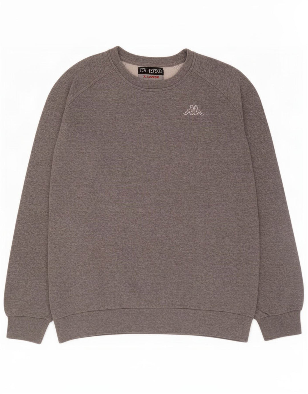 Kappa Sweatshirt Jumper XL Gris Coton Homme