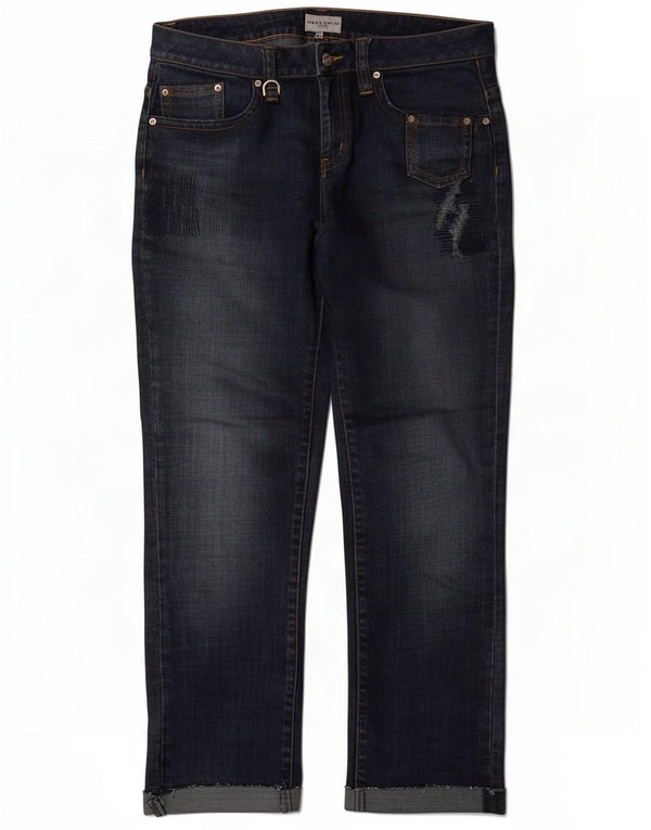 Karen Millen Womens Straight Jeans UK 12 Medium W32 L28 Blue Cotton