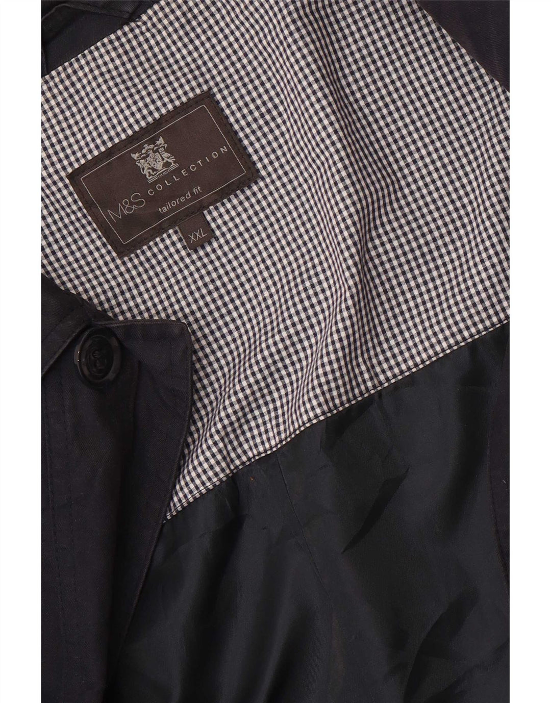Marks & Spencer Pardessus coupe ajustée pour homme UK 44 2XL Bleu marine