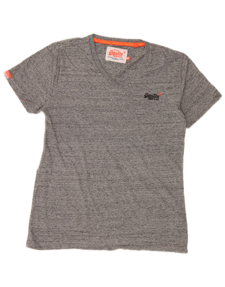 SUPERDRY T-Shirt Homme Gris Moyen Moucheté Coton