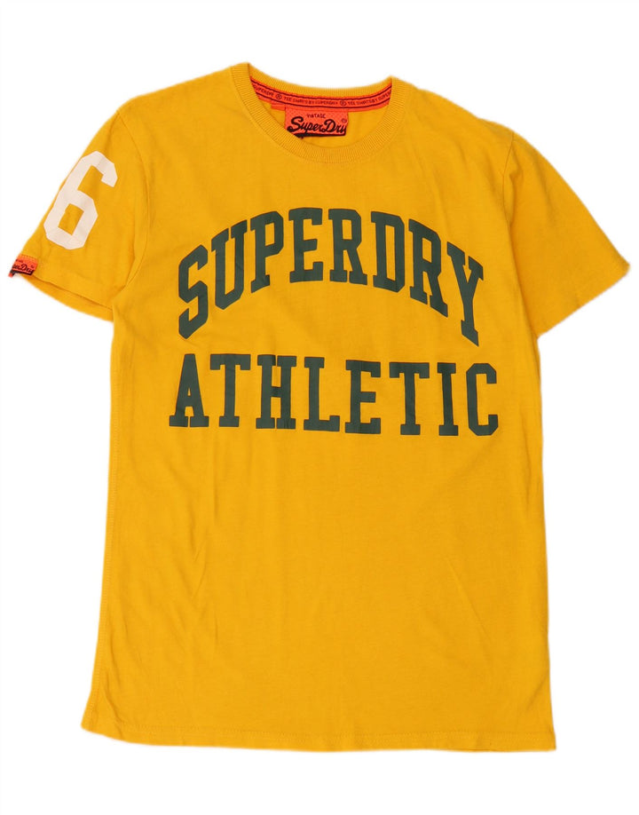 Superdry T-Shirt Graphique Homme Jaune Moyen Coton