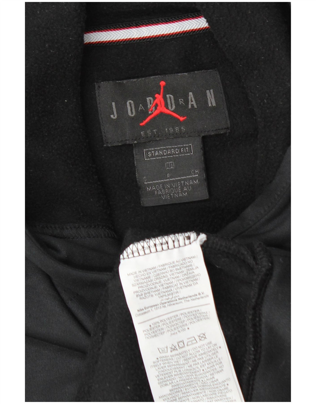 Jordan Pull à capuche coupe standard pour homme Petit Noir Polyester