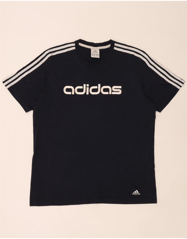 Adidas T-shirt graphique pour hommes, grand, bleu marine