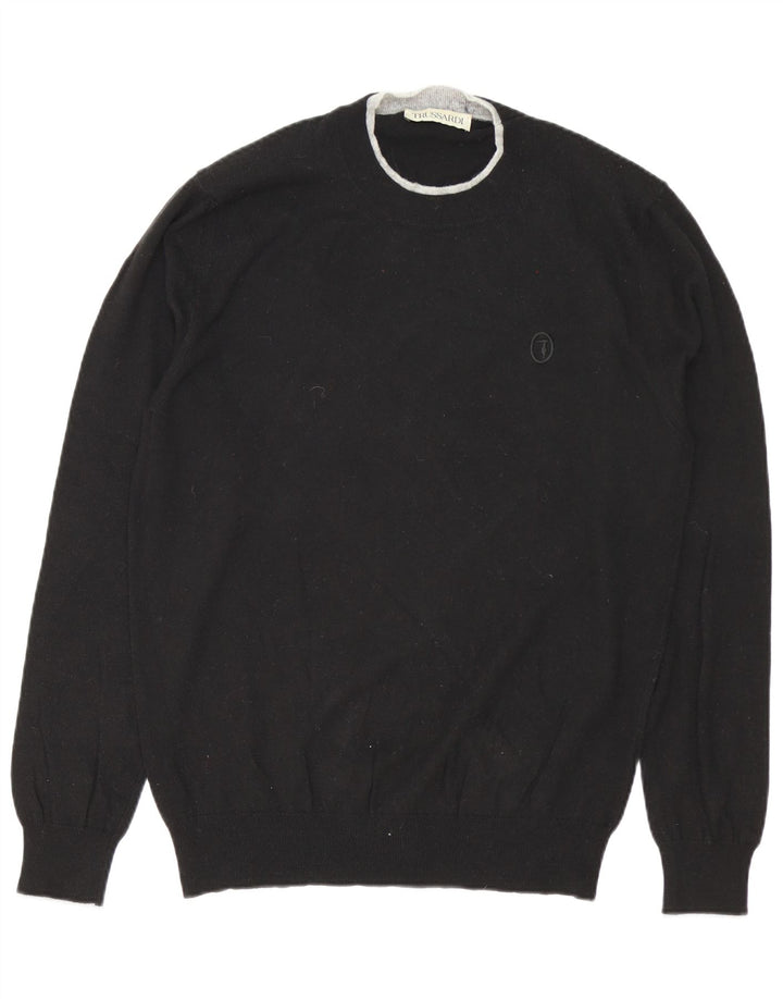 Trussardi Pull Col Rond XL Noir Polyamide Homme