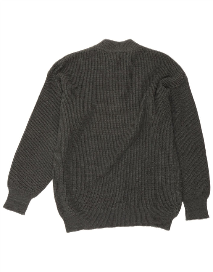 POP 84 Pull col roulé pour homme en acrylique color block grand gris