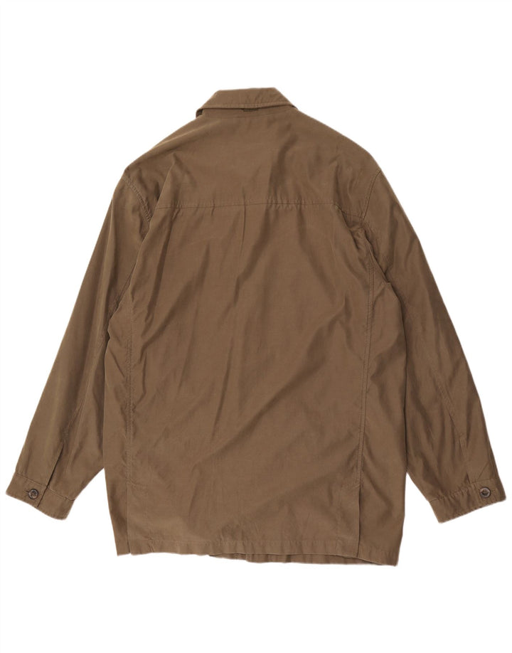 Camel Active Veste utilitaire pour homme UK 40 Large Kaki Coton