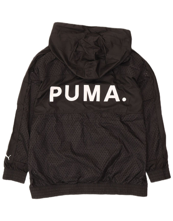 PUMA Veste de Survêtement à Capuche Graphique Homme Noir Moyen Polyester