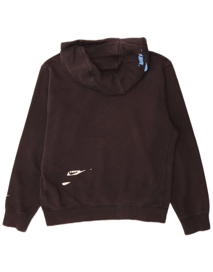 Nike Pull à capuche pour homme en coton noir moyen