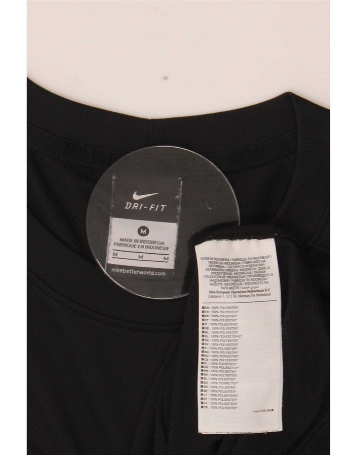Nike Haut Dri Fit à manches longues pour homme Noir moyen Polyester